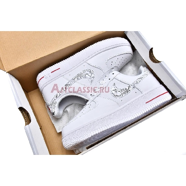 Nike Air Force 1 Low Topography Pack - White University Red DH3941-100 White/Black/University Red Mens Womens Shoes