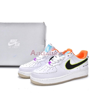 Nike Air Force 1 Low 07 LE Have A Good Game DO2333-101 White/Black/Team Orange/Teal Mens Womens Shoes