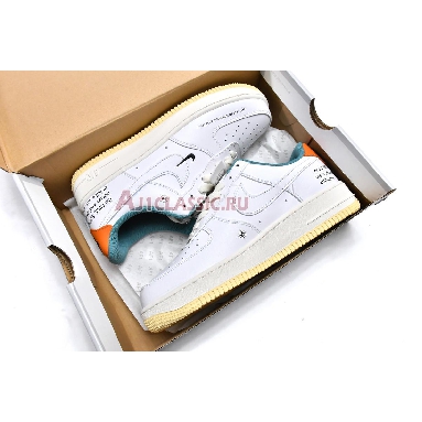 Nike Air Force 1 07 LE Starfish DM0970-111 White/White-Sail-Starfish Mens Womens Shoes