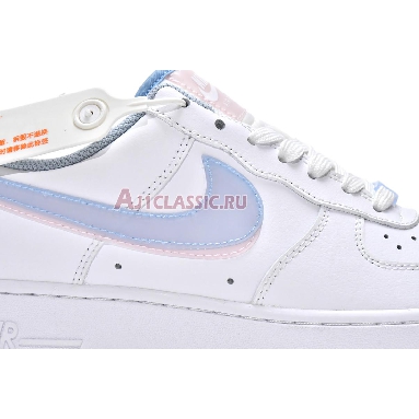 Nike Air Force 1 LV8 GS Double Swoosh CW1574-100 White/Light Armory Blue-Arctic Punch Mens Womens Shoes