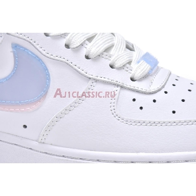 Nike Air Force 1 LV8 GS Double Swoosh CW1574-100 White/Light Armory Blue-Arctic Punch Mens Womens Shoes