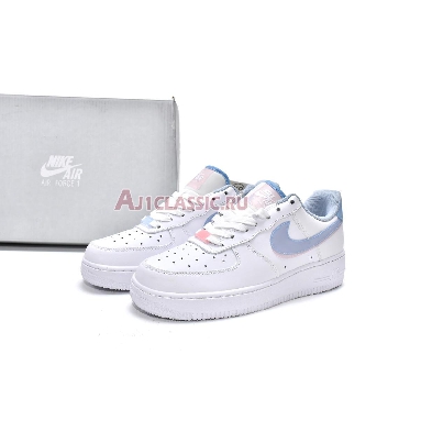 Nike Air Force 1 LV8 GS Double Swoosh CW1574-100 White/Light Armory Blue-Arctic Punch Mens Womens Shoes