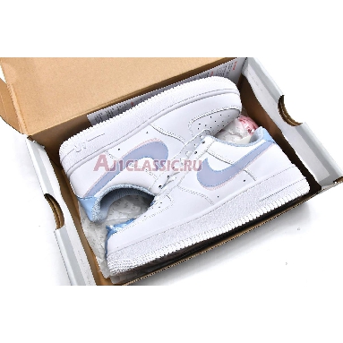 Nike Air Force 1 LV8 GS Double Swoosh CW1574-100 White/Light Armory Blue-Arctic Punch Mens Womens Shoes