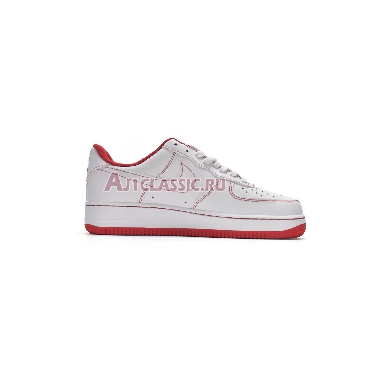 Nike Air Force 1 07 Contrast Stitch - White University Red CV1724-100 White/White-University Red Mens Womens Shoes