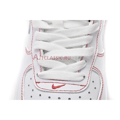 Nike Air Force 1 07 Contrast Stitch - White University Red CV1724-100 White/White-University Red Mens Womens Shoes