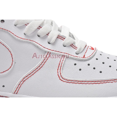 Nike Air Force 1 07 Contrast Stitch - White University Red CV1724-100 White/White-University Red Mens Womens Shoes