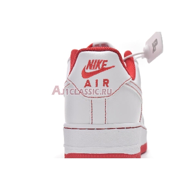 Nike Air Force 1 07 Contrast Stitch - White University Red CV1724-100 White/White-University Red Mens Womens Shoes