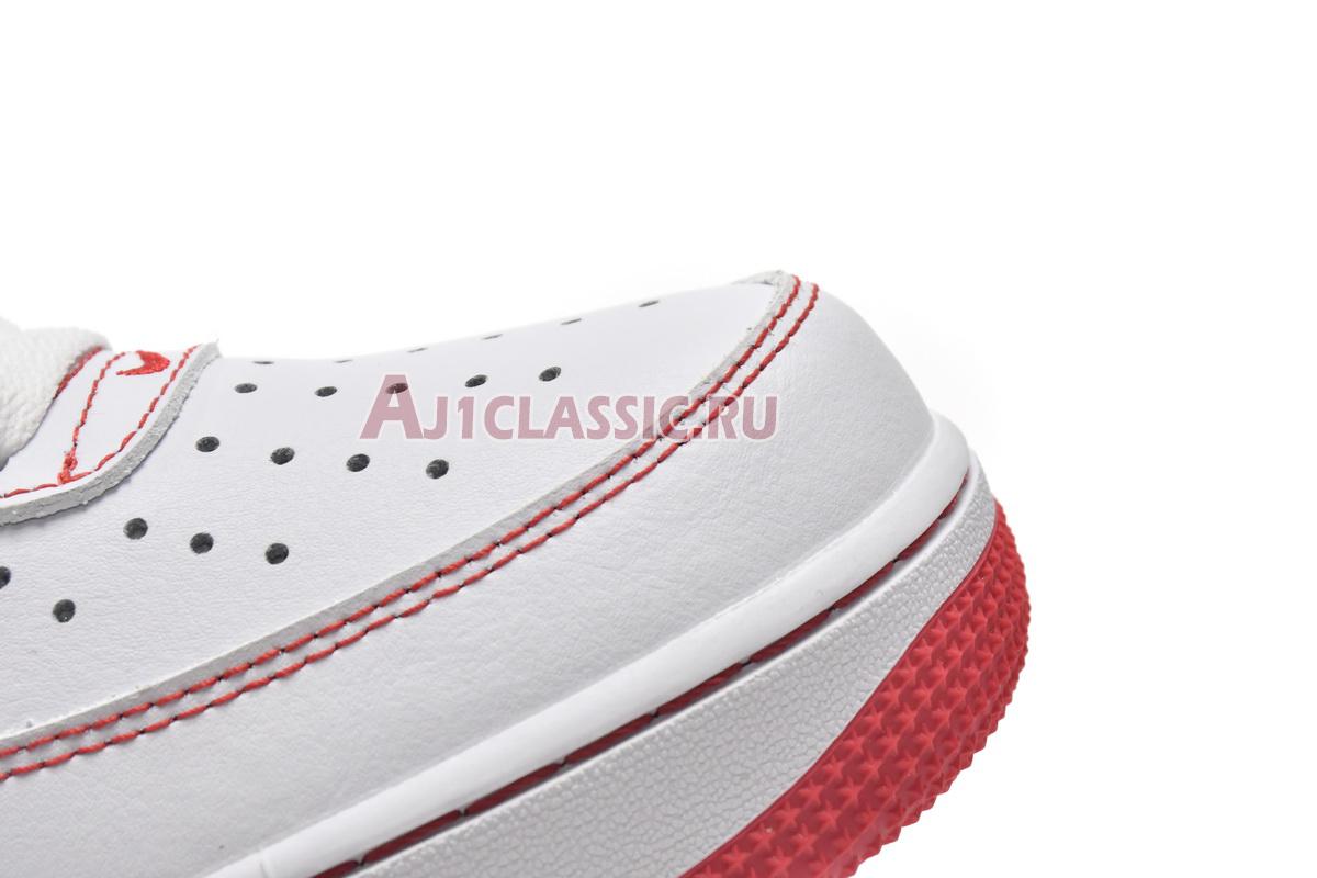 New Nike Air Force 1 07 "Contrast Stitch - White University Red" CV1724-100 Shoes