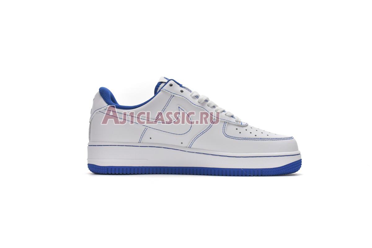 New Nike Air Force 1 07 "Contrast Stitch - White Game Royal" CV1724-101 Shoes