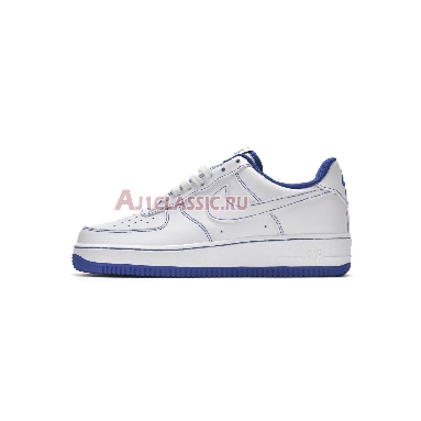 Nike Air Force 1 07 Contrast Stitch - White Game Royal CV1724-101 White/White/Game Royal Mens Womens Shoes