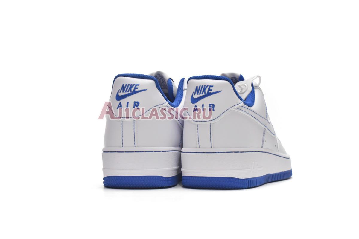 New Nike Air Force 1 07 "Contrast Stitch - White Game Royal" CV1724-101 Shoes