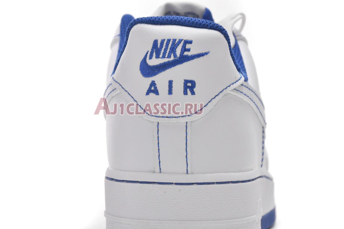 New Nike Air Force 1 07 "Contrast Stitch - White Game Royal" CV1724-101 Shoes