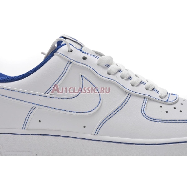 Nike Air Force 1 07 Contrast Stitch - White Game Royal CV1724-101 White/White/Game Royal Mens Womens Shoes