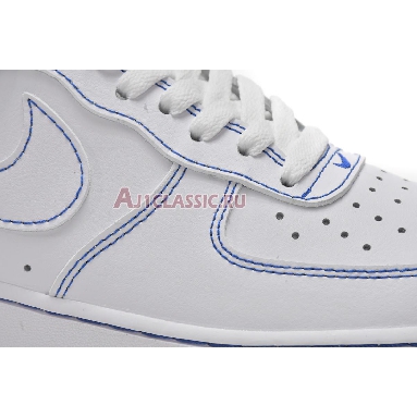 Nike Air Force 1 07 Contrast Stitch - White Game Royal CV1724-101 White/White/Game Royal Mens Womens Shoes