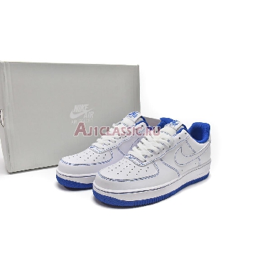 Nike Air Force 1 07 Contrast Stitch - White Game Royal CV1724-101 White/White/Game Royal Mens Womens Shoes