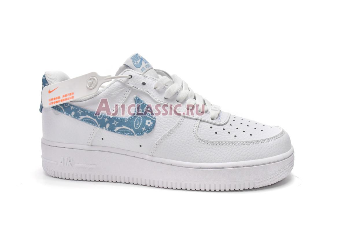 New Nike Air Force 1 07 Essentials "Blue Paisley" DH4406-100 Shoes