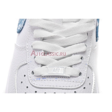 Nike Air Force 1 07 Essentials Blue Paisley DH4406-100 White/Worn Blue/White Mens Womens Shoes