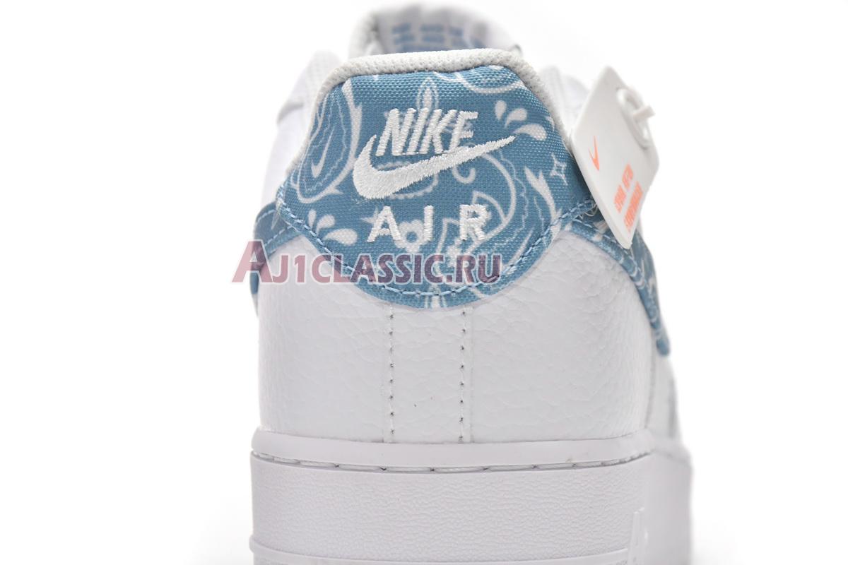 New Nike Air Force 1 07 Essentials "Blue Paisley" DH4406-100 Shoes