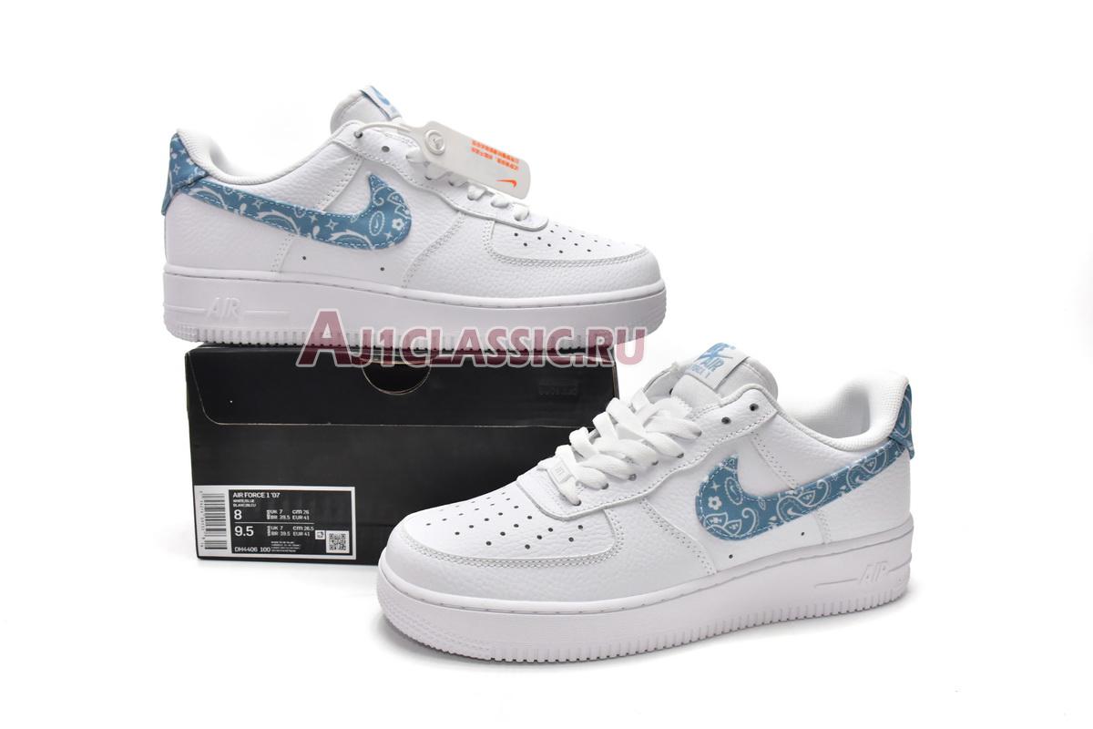 New Nike Air Force 1 07 Essentials "Blue Paisley" DH4406-100 Shoes