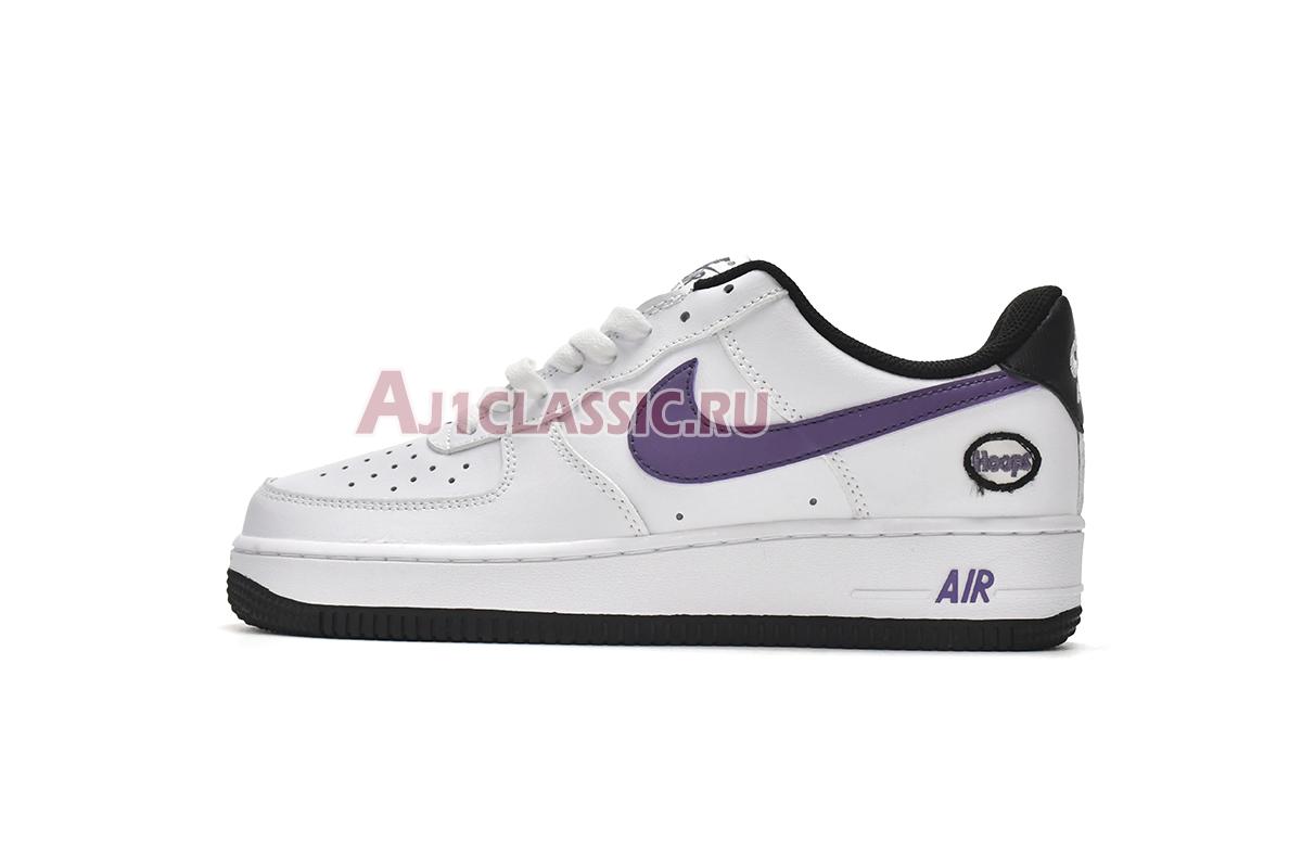 New Nike Air Force 1 07 LV8 "Hoops - White Canyon Purple" DH7440-100 Shoes