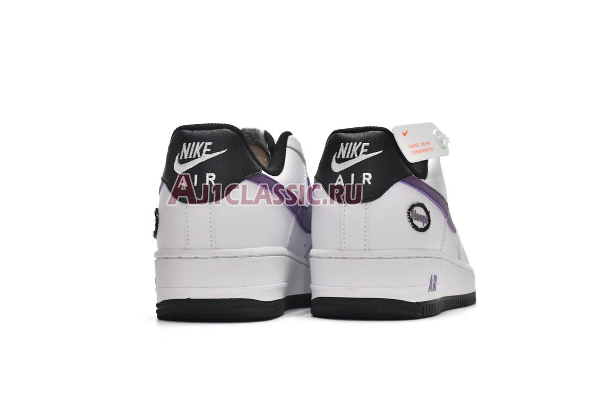 New Nike Air Force 1 07 LV8 "Hoops - White Canyon Purple" DH7440-100 Shoes