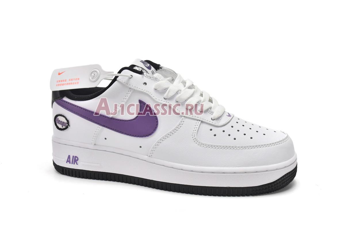 New Nike Air Force 1 07 LV8 "Hoops - White Canyon Purple" DH7440-100 Shoes