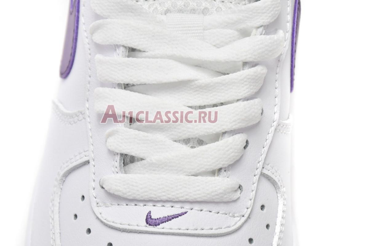 New Nike Air Force 1 07 LV8 "Hoops - White Canyon Purple" DH7440-100 Shoes