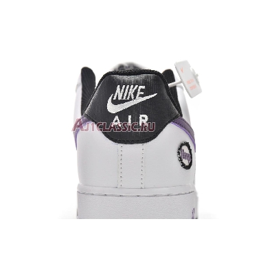 Nike Air Force 1 07 LV8 Hoops - White Canyon Purple DH7440-100 White/Canyon Purple-Black-White Sneakers