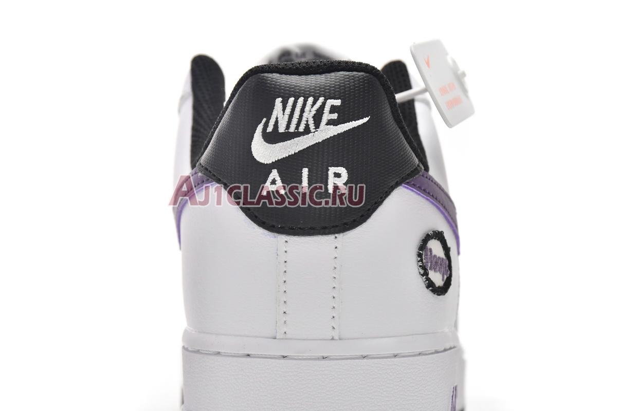 New Nike Air Force 1 07 LV8 "Hoops - White Canyon Purple" DH7440-100 Shoes