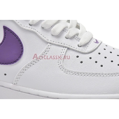 Nike Air Force 1 07 LV8 Hoops - White Canyon Purple DH7440-100 White/Canyon Purple-Black-White Sneakers