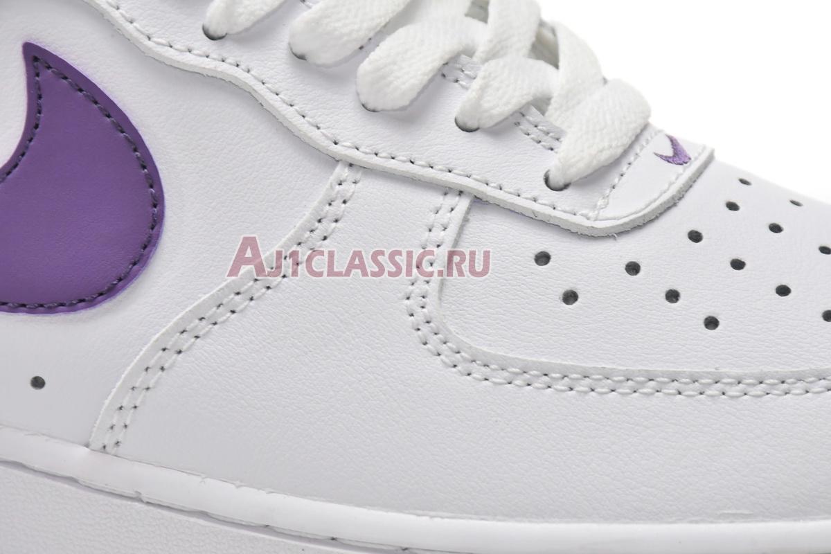 New Nike Air Force 1 07 LV8 "Hoops - White Canyon Purple" DH7440-100 Shoes