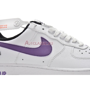 Nike Air Force 1 07 LV8 Hoops - White Canyon Purple DH7440-100 White/Canyon Purple-Black-White Sneakers