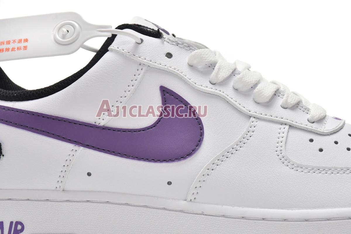 New Nike Air Force 1 07 LV8 "Hoops - White Canyon Purple" DH7440-100 Shoes