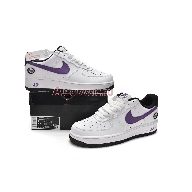 Nike Air Force 1 07 LV8 Hoops - White Canyon Purple DH7440-100 White/Canyon Purple-Black-White Mens Womens Shoes