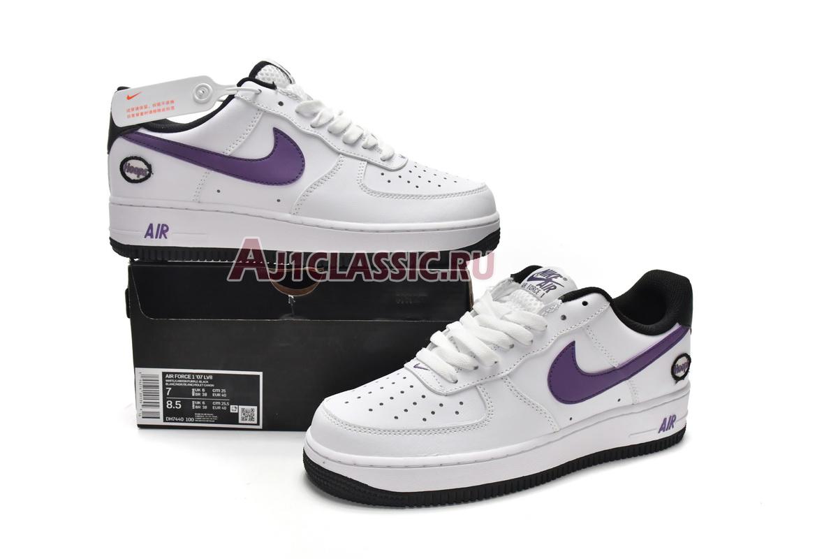 New Nike Air Force 1 07 LV8 "Hoops - White Canyon Purple" DH7440-100 Shoes