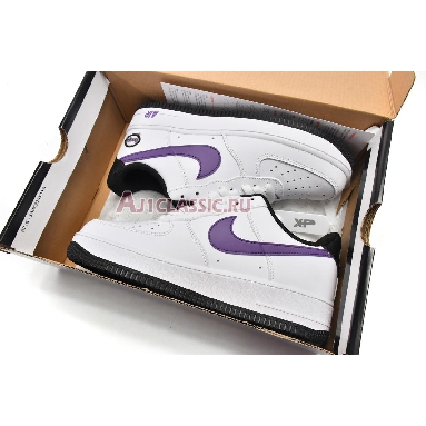 Nike Air Force 1 07 LV8 Hoops - White Canyon Purple DH7440-100 White/Canyon Purple-Black-White Mens Womens Shoes