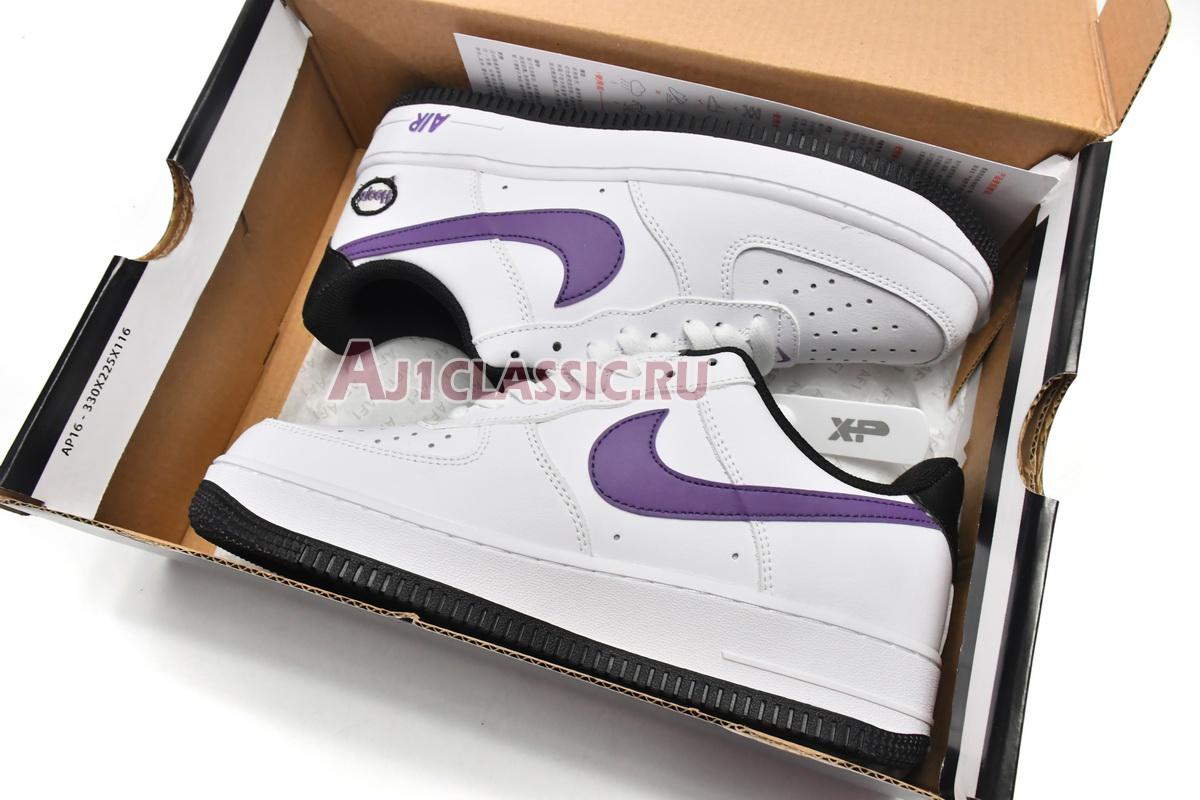 New Nike Air Force 1 07 LV8 "Hoops - White Canyon Purple" DH7440-100 Shoes