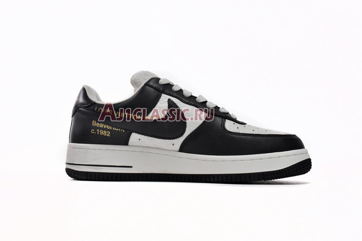 New Louis Vuitton x Nike Air Force 1 Low "White Black" 7108-8 Shoes