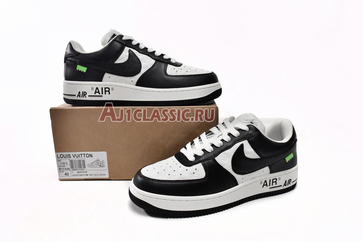 Louis Vuitton x Nike Air Force 1 Low "White Black" 7108-8