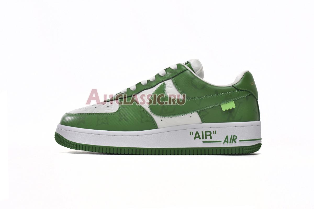 New Louis Vuitton x Nike Air Force 1 Low "White Gym Green" 7108-6 Shoes