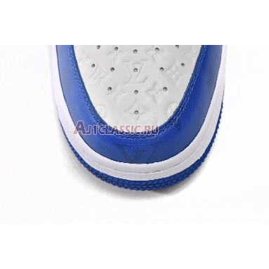 Louis Vuitton x Nike Air Force 1 Low White Team Royal 7108-5 White/Team Royal Mens Womens Shoes