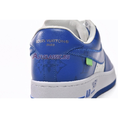 Louis Vuitton x Nike Air Force 1 Low White Team Royal 7108-5 White/Team Royal Mens Womens Shoes