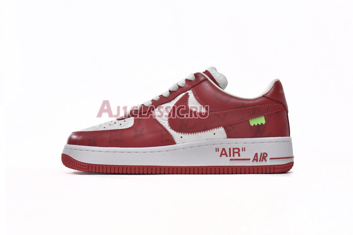 New Louis Vuitton x Nike Air Force 1 Low "White Comet Red" MS0232 Shoes