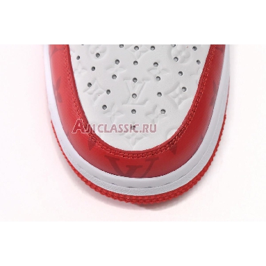 Louis Vuitton x Nike Air Force 1 Low White Comet Red MS0232 White/Comet Red Mens Womens Shoes