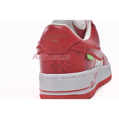 Louis Vuitton x Nike Air Force 1 Low White Comet Red MS0232 White/Comet Red Mens Womens Shoes