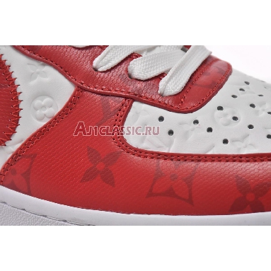 Louis Vuitton x Nike Air Force 1 Low White Comet Red MS0232 White/Comet Red Sneakers