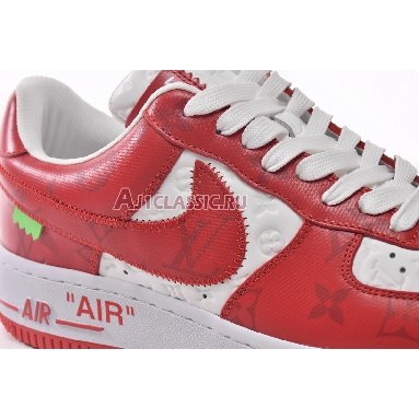 Louis Vuitton x Nike Air Force 1 Low White Comet Red MS0232 White/Comet Red Sneakers