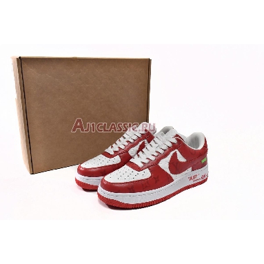 Louis Vuitton x Nike Air Force 1 Low White Comet Red MS0232 White/Comet Red Sneakers