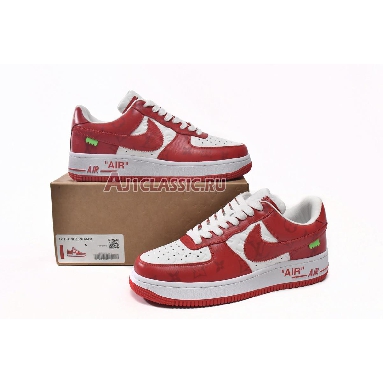 Louis Vuitton x Nike Air Force 1 Low White Comet Red MS0232 White/Comet Red Sneakers