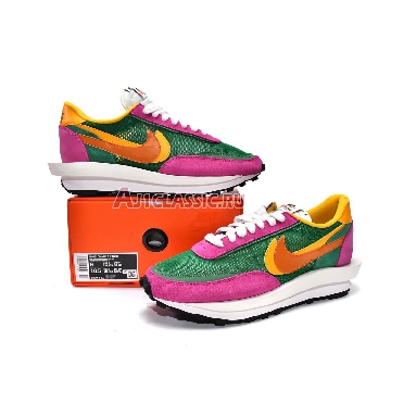 Sacai x Nike LDWaffle Pine Green BV0073-301 Pine Green/Clay Orange-Del Sol-Sail Mens Womens Shoes